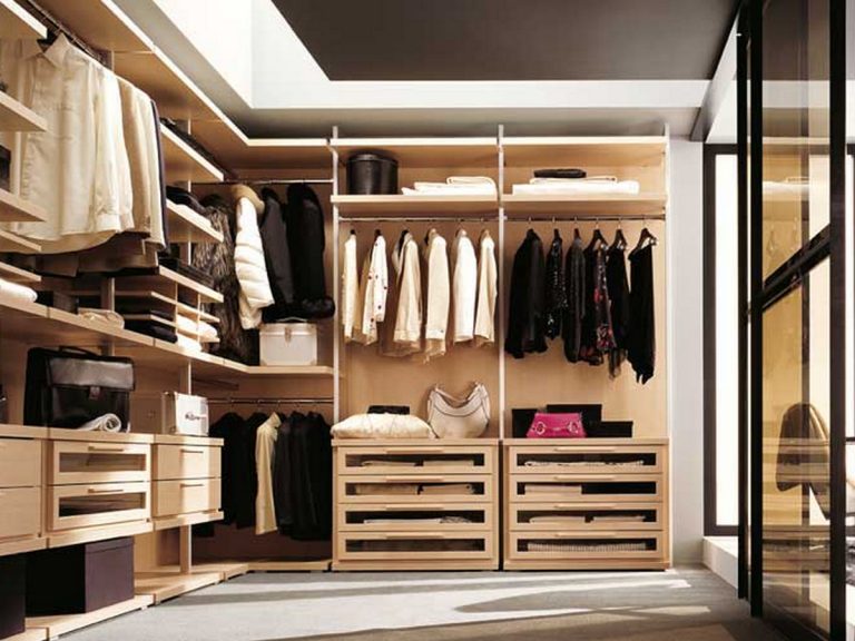 Extravagant Wooden Syle Modern Walk In Closet Ideas Glass Sliding Door Giyinme odası ray dolap tasarımı İstanbul - Giyinme Odasi Bh 271