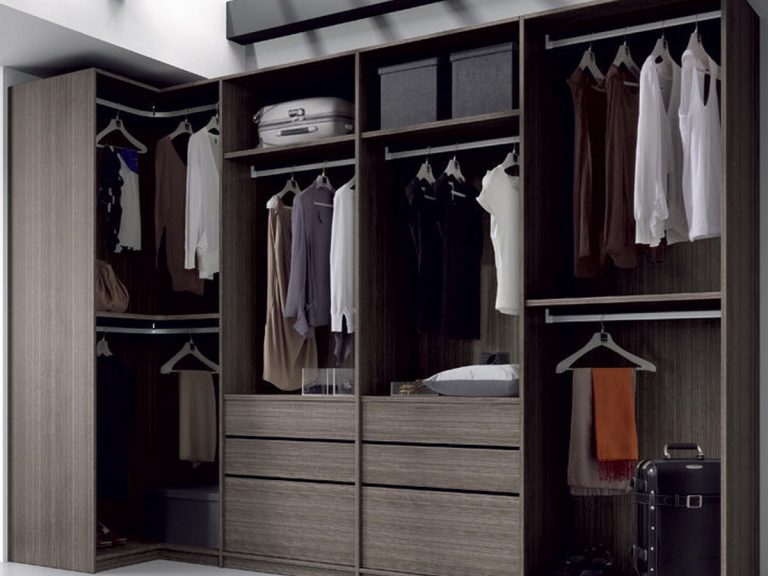Corner walk-in wardrobe / wooden Modern ray dolap modeli İstanbul özel ölçü imalat - Ray Dolap Bh 231