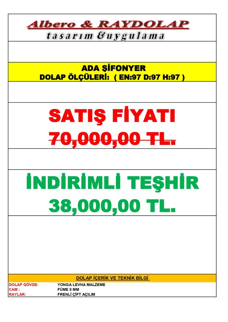 97 cm ada sifonyer