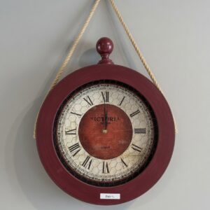 Bordo Asma İpli Duvar Saati