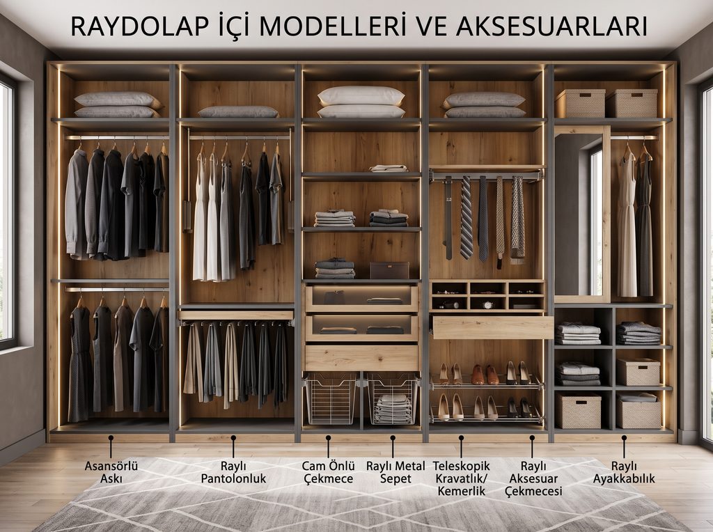 Modern ray dolap modeli İstanbul özel ölçü imalat - Ray Dolap 2026-16